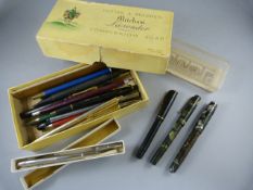 A collection of vintage pens to include Parker Pens etc