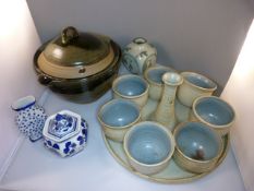 A quantity of stoneware items etc