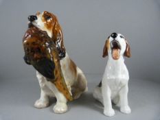 Royal Doulton "Cocker Spaniel with Pheasant" HN1028 5" high and Royal Doulton "Character Dog