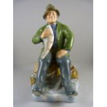 Royal Doulton figurine "A Good Catch" HN2258. This model was last produced in 1986 designed by