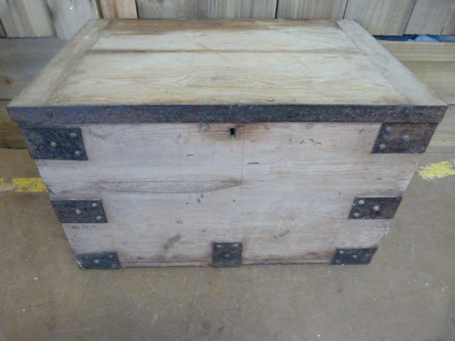A Metal bound trunk - Image 2 of 2