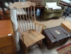 A Windsor rocking chair