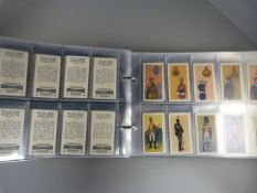 An album containing cigarette cards