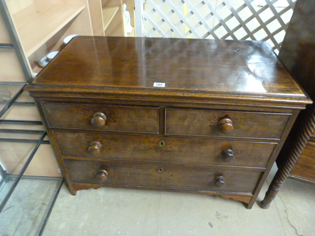 Mahogany chest of four drawers - Image 2 of 2