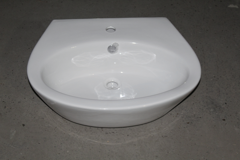 30x White Ceramic Wash Basins with Pedestal (2x Pallets)