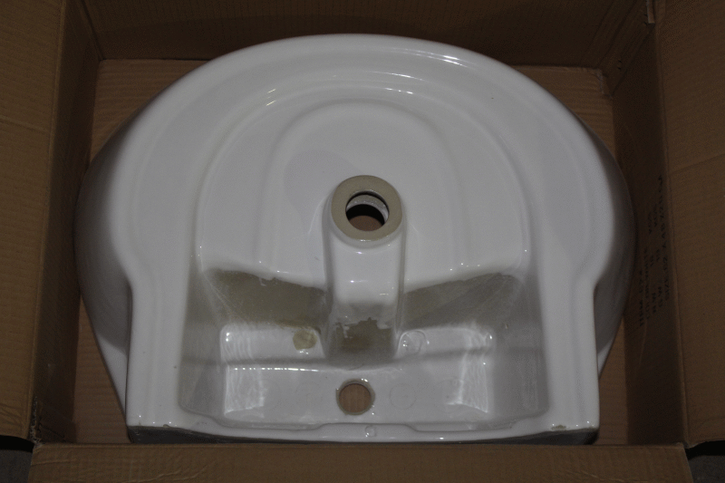 30x White Ceramic Wash Basins with Pedestal (2x Pallets) - Image 3 of 7
