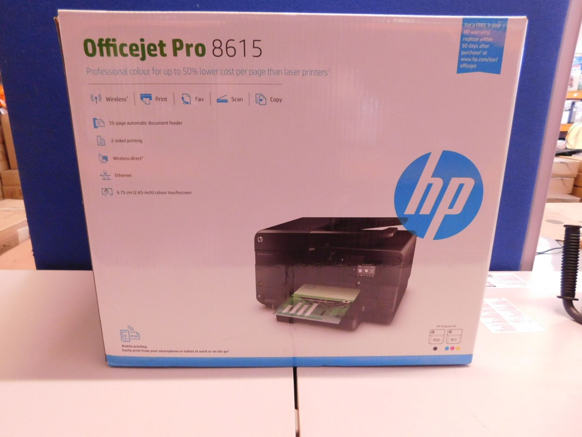 ROTRi Funda Antipolvo A Medida Para Impresora HP OfficeJet Pro 8615 - Negro. Made In Germany