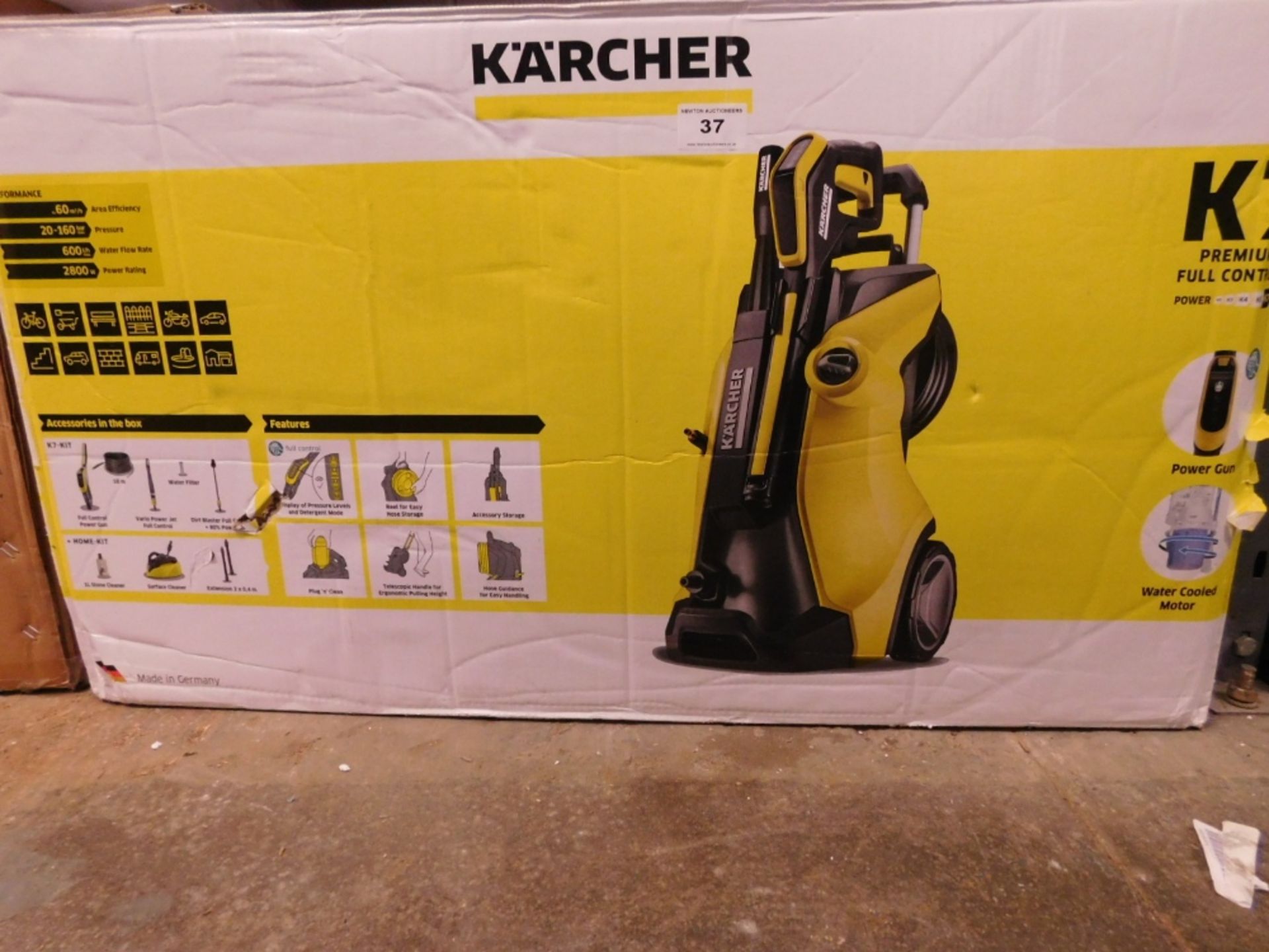 1 BOXED KARCHER K7 PREMIUM FULL CONTROL PRESSURE WASHER RRP £510