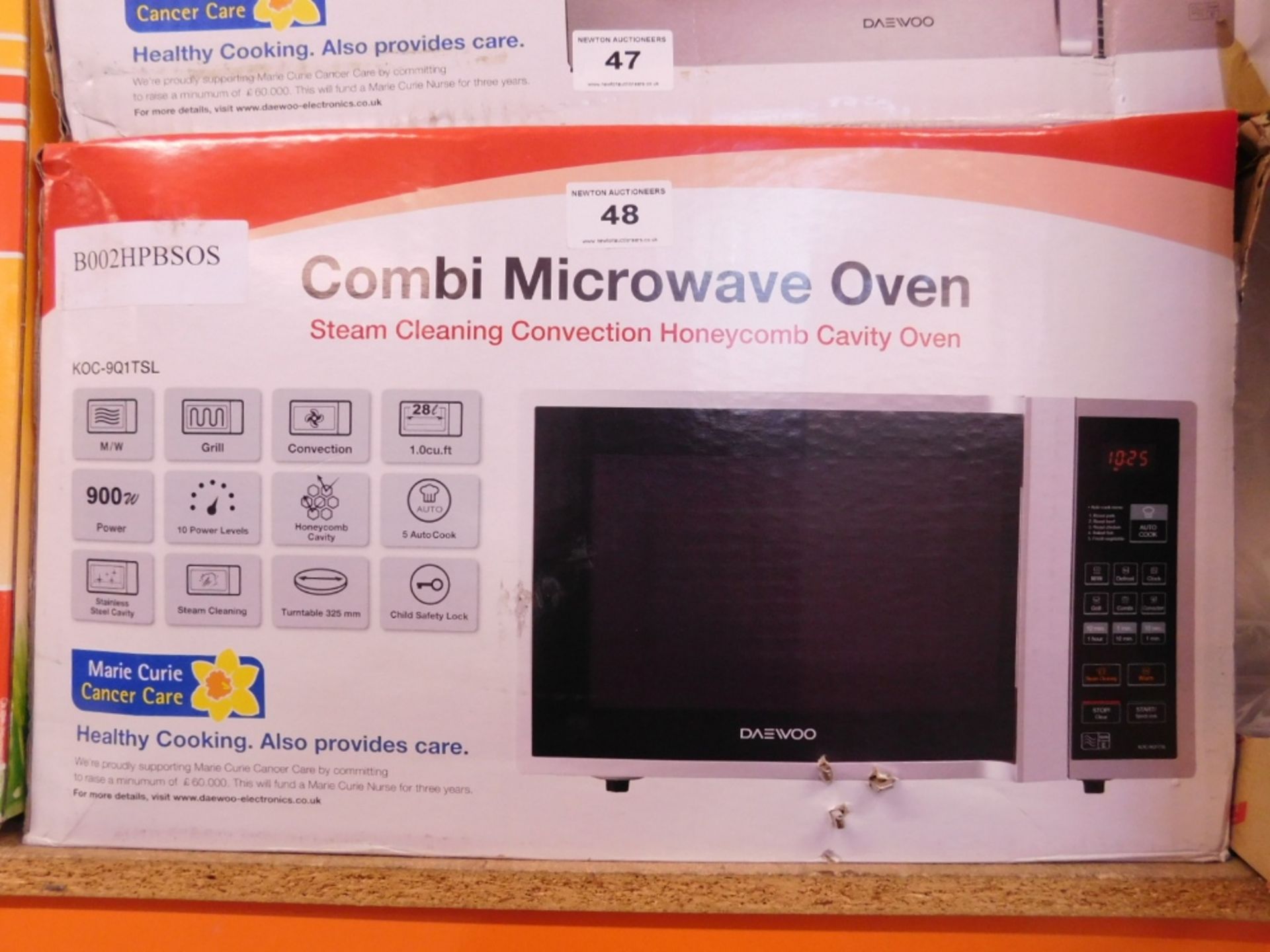 1 BOXED DAEWOO KOC-9Q4T 28L 900W STAINLESS STEEL COMBINATION MICROWAVE OVEN RRP £129.99