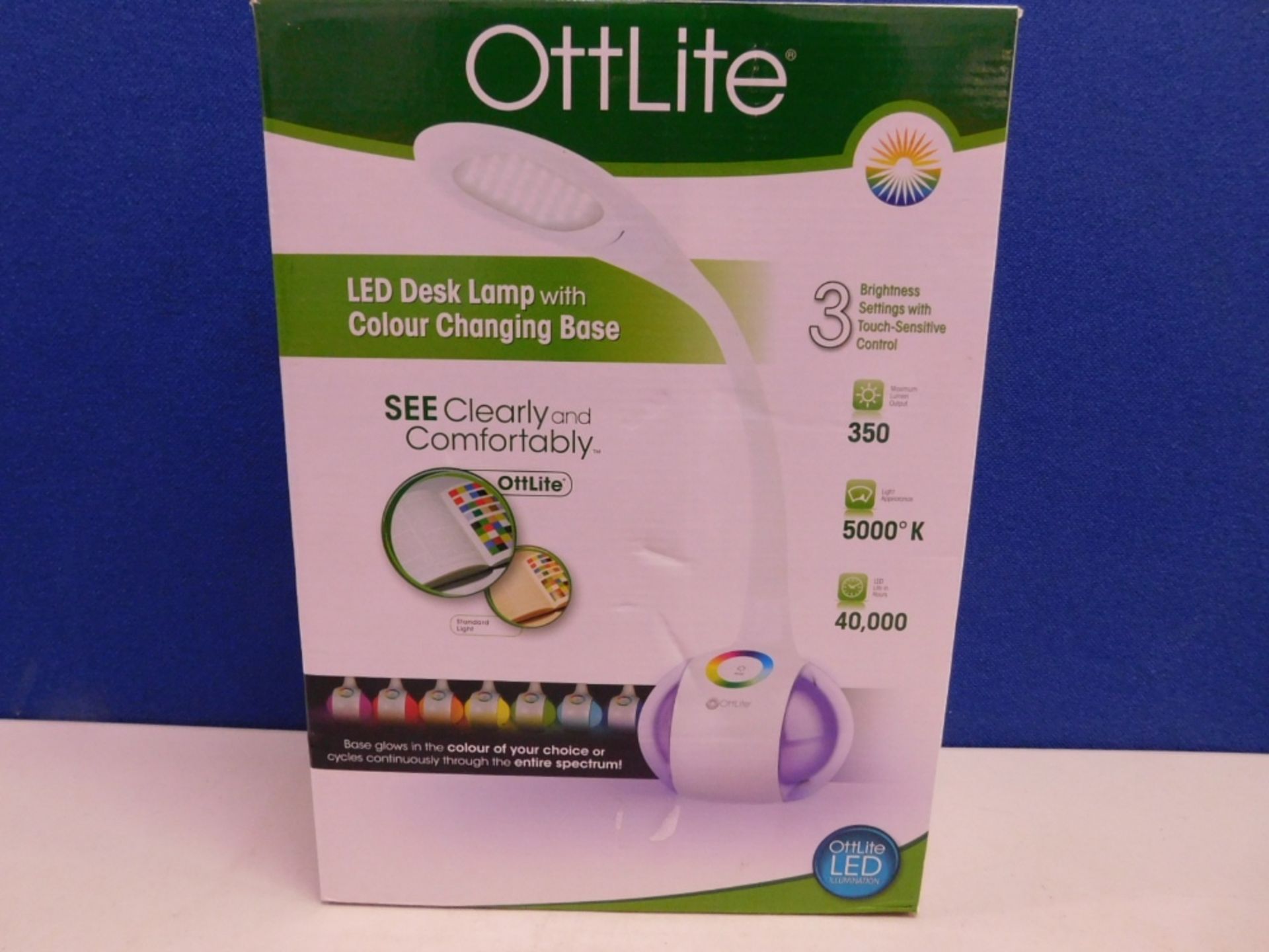 1 BOXED OTTLITE NATURAL DAYLIGHT FLEX LAMP RRP £59.99