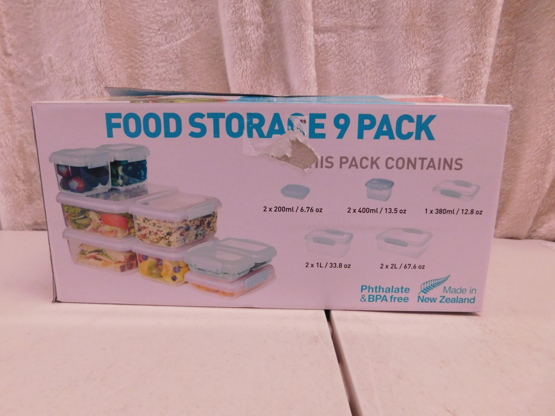 1 BOXED SISTEMA 9 PIECE FOOD STORAGE CONTAINER SET RRP £44.99