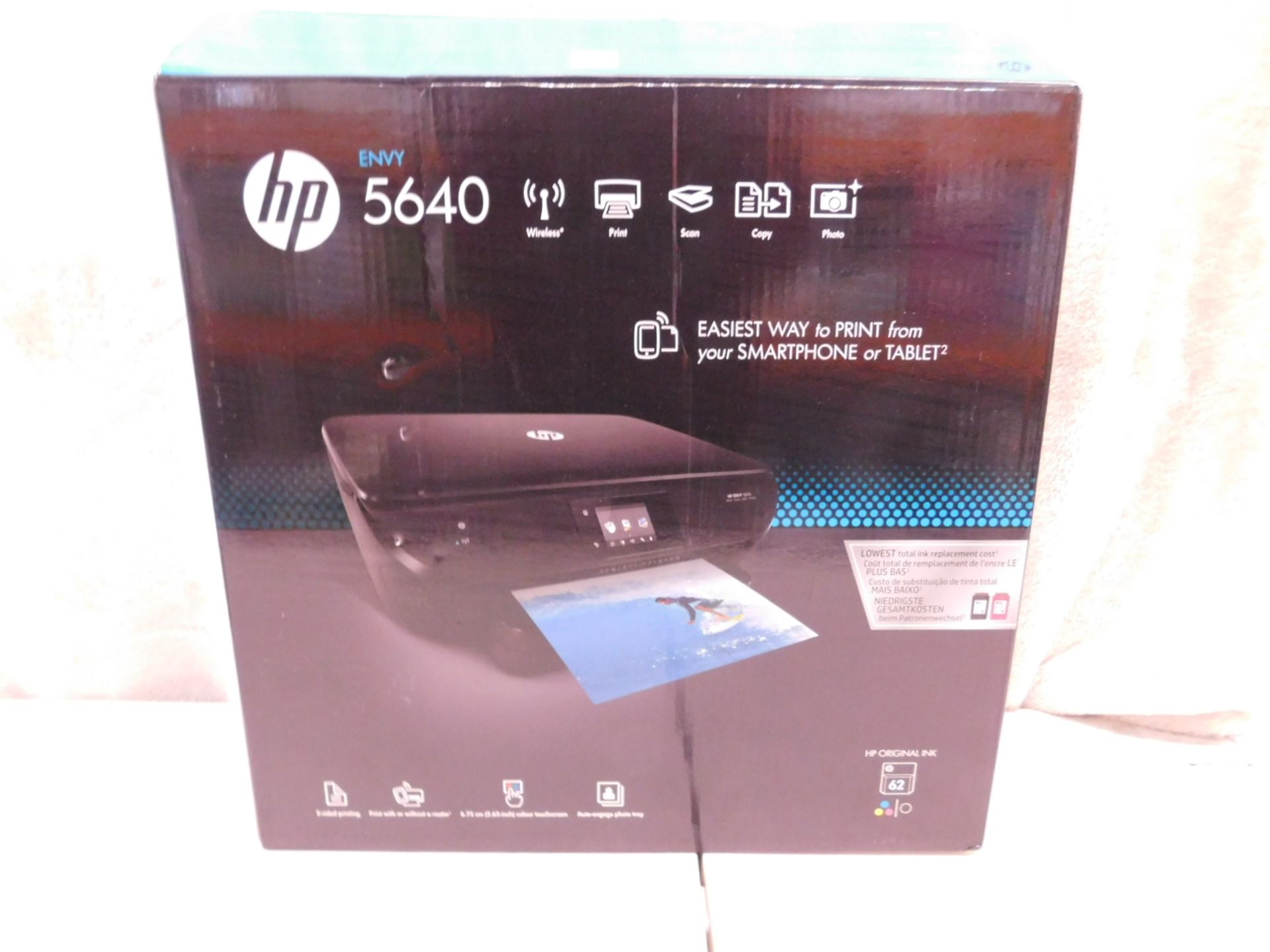 1 BOXED HP ENVY 5640 ALL IN ONE PRINTER RRP £149