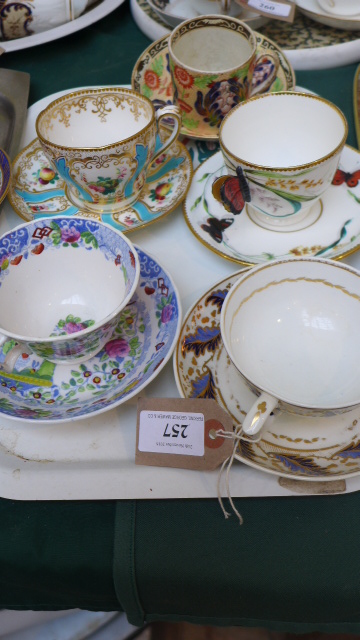 5 cups and saucers from popular factories including Derby, Rathbone, - Image 2 of 2