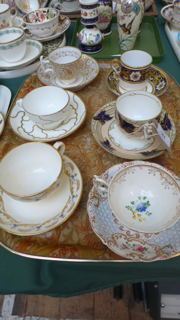 6 cups and saucers from popular factories including Davenport, Derby, Coalport, - Image 2 of 2