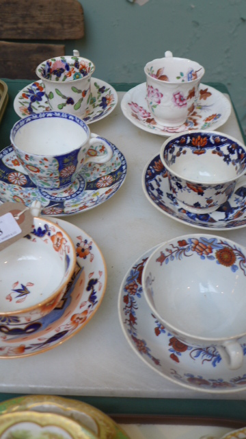 6 multi coloured cups and saucers from popular factories including Spode, Minton, - Image 2 of 2