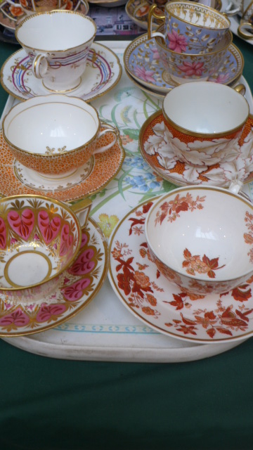 7 cups and saucers from popular factories including Ridgway, Spode, Derby, - Image 2 of 2