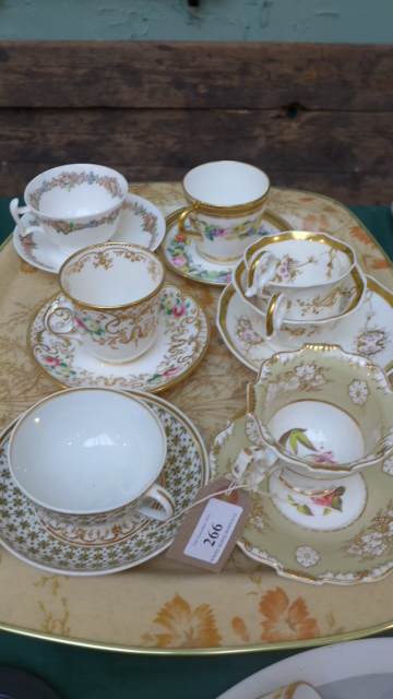Selection of 6 cups and saucers etc from popular factories including Alcock, Daniel, Copeland, - Image 2 of 2