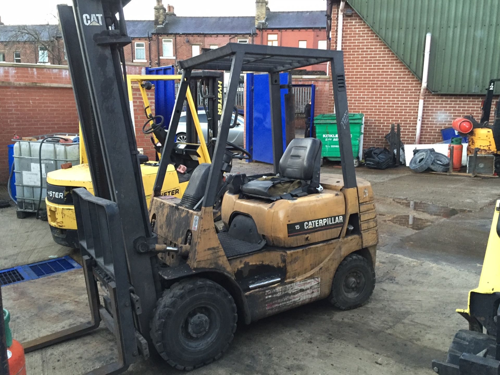 CATERPILLAR DP15 Diesel - VIN: 3BN30321 - Year: 1998 - 9,000 Hours - Duplex Forklift, 3.3M Lift,