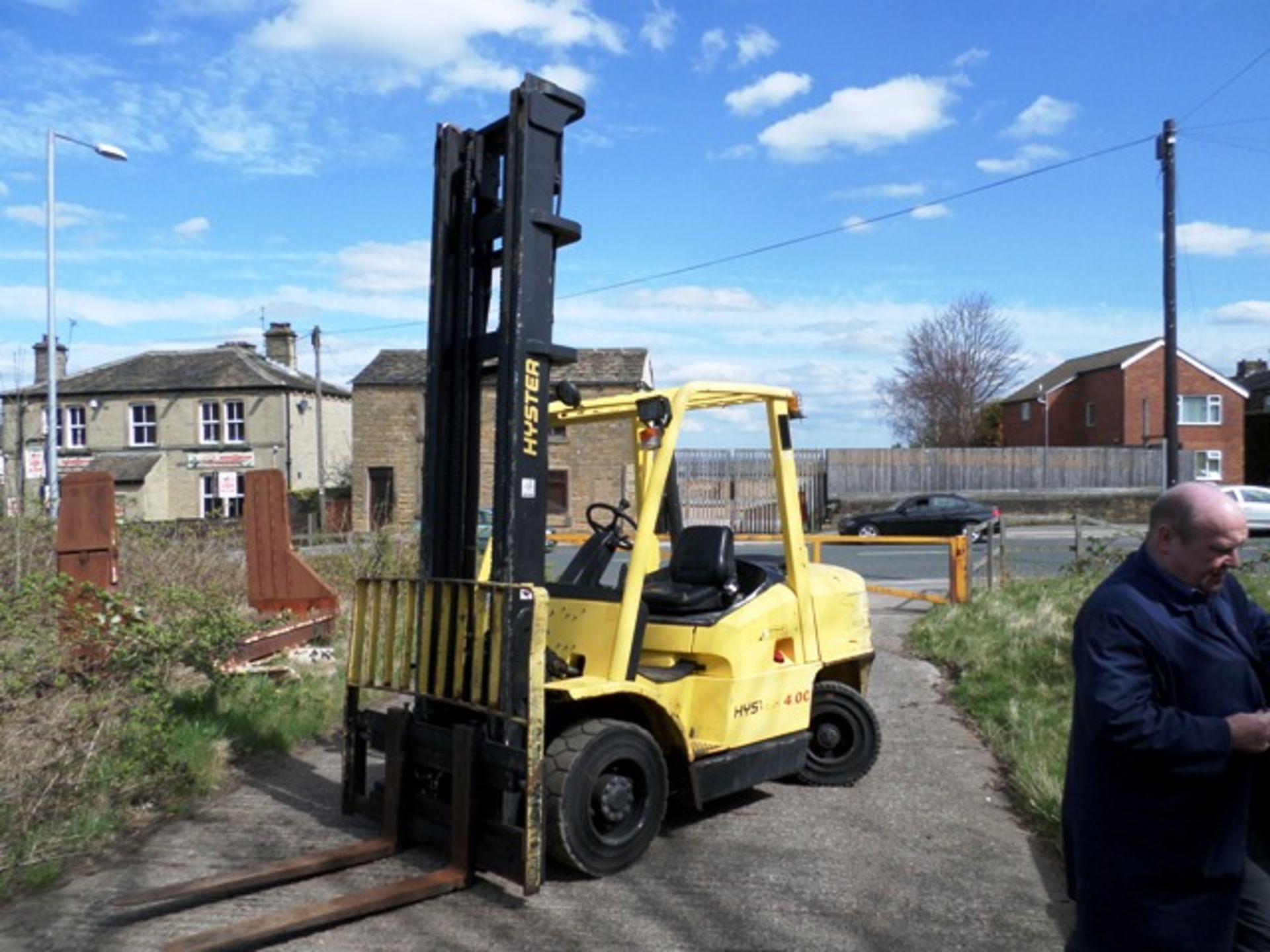 HYSTER H4.00XMS-6 Diesel - VIN: K005A04911Y - Year: 2001 - 13,840 Hours - Duplex Forklift, 4000KG