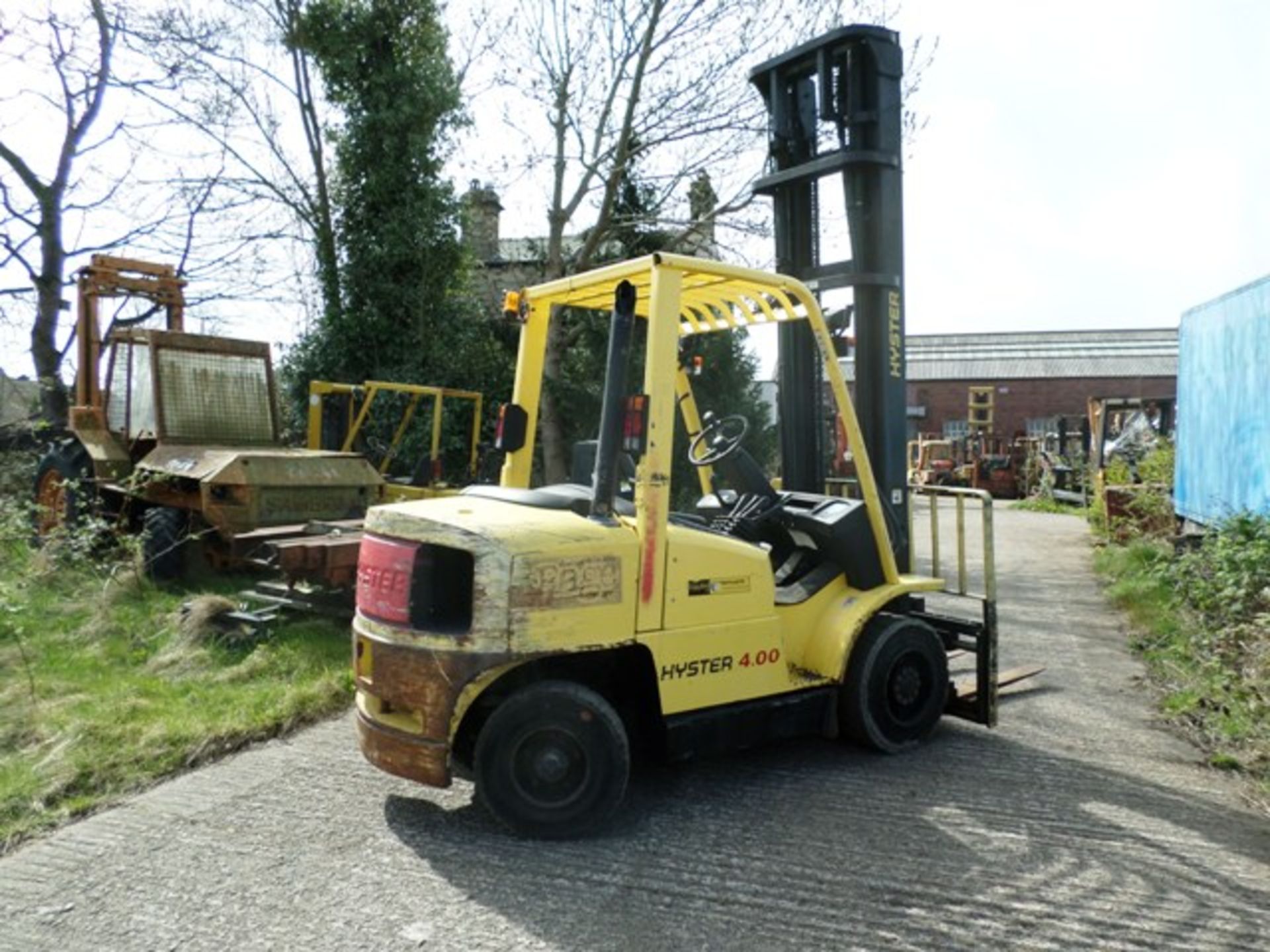 HYSTER H4.00XMS-6 Diesel - VIN: K005A04911Y - Year: 2001 - 13,840 Hours - Duplex Forklift, 4000KG - Image 2 of 4