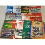 A collection of race programmes, mostly 1970s and 1980s from circuits including Donington and