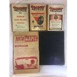 Three Trader handbooks, one wartime edition, a 1946 edition and a 1948 edition; also Automapic Guide