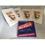 Conte Maggi's Mille Miglia by Peter Miller, signed by the author to the front of the dust jacket