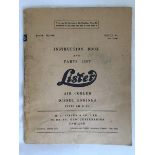 A Lister Instruction Book and Parts List for Air Cooled Diesel Engines type LD and SL, book 352/