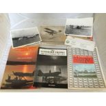 A small collection of Schneider Trophy and Aviation related items to include photographs,