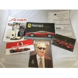 A Ferrari GTO sales brochure, various Ferrari literature including Ferrari 85 Years 1898-1983 Volume