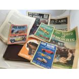 A box of assorted motoring related magazines, ephemera etc.