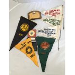 A selection of Sunbeam MCC and VMCC pennants, rally plaques etc.