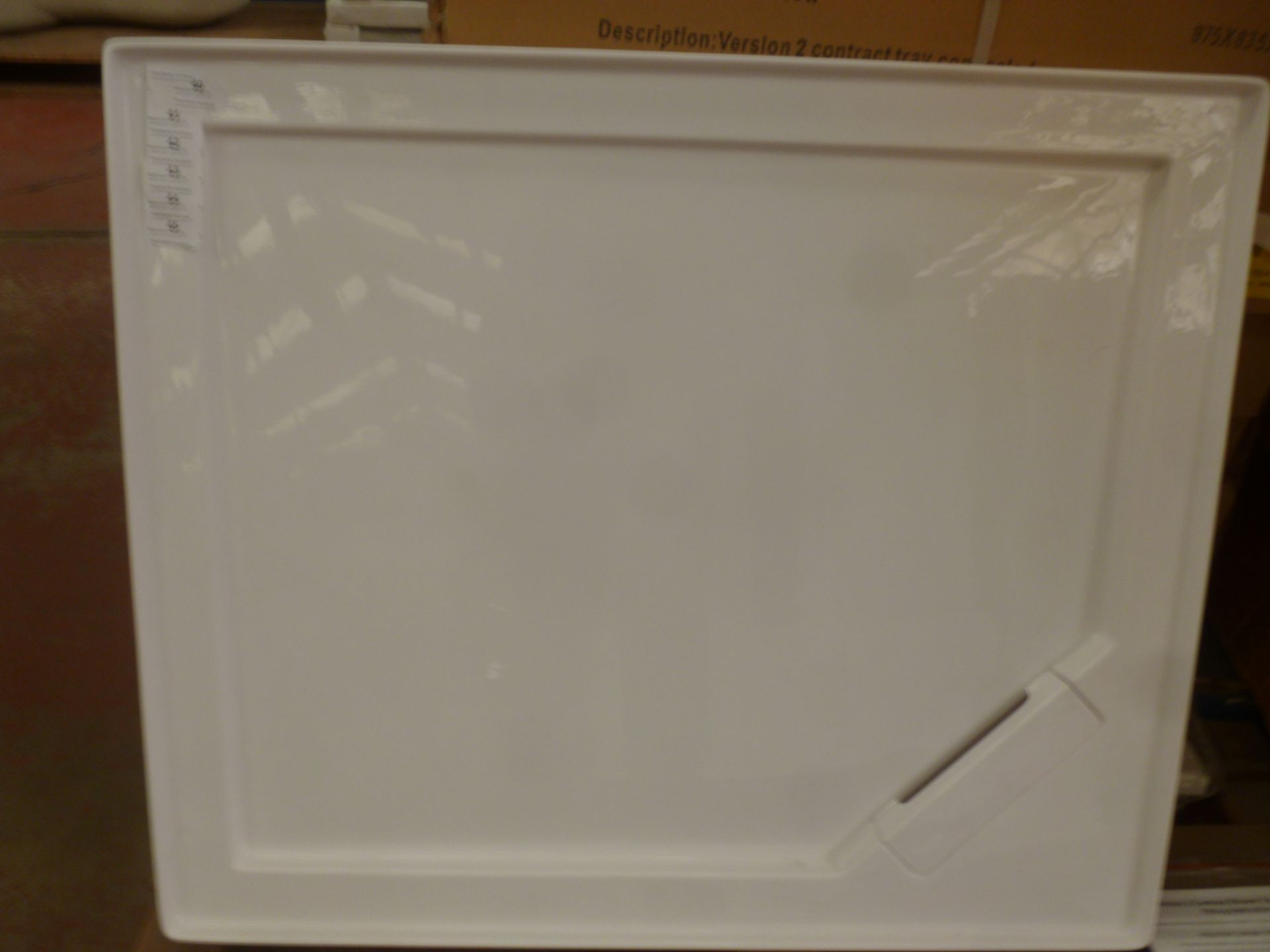 Manhattan Version 2 Contract Shower Tray with concealed bespoke 50mmm waste trap. 900 x 760. New and