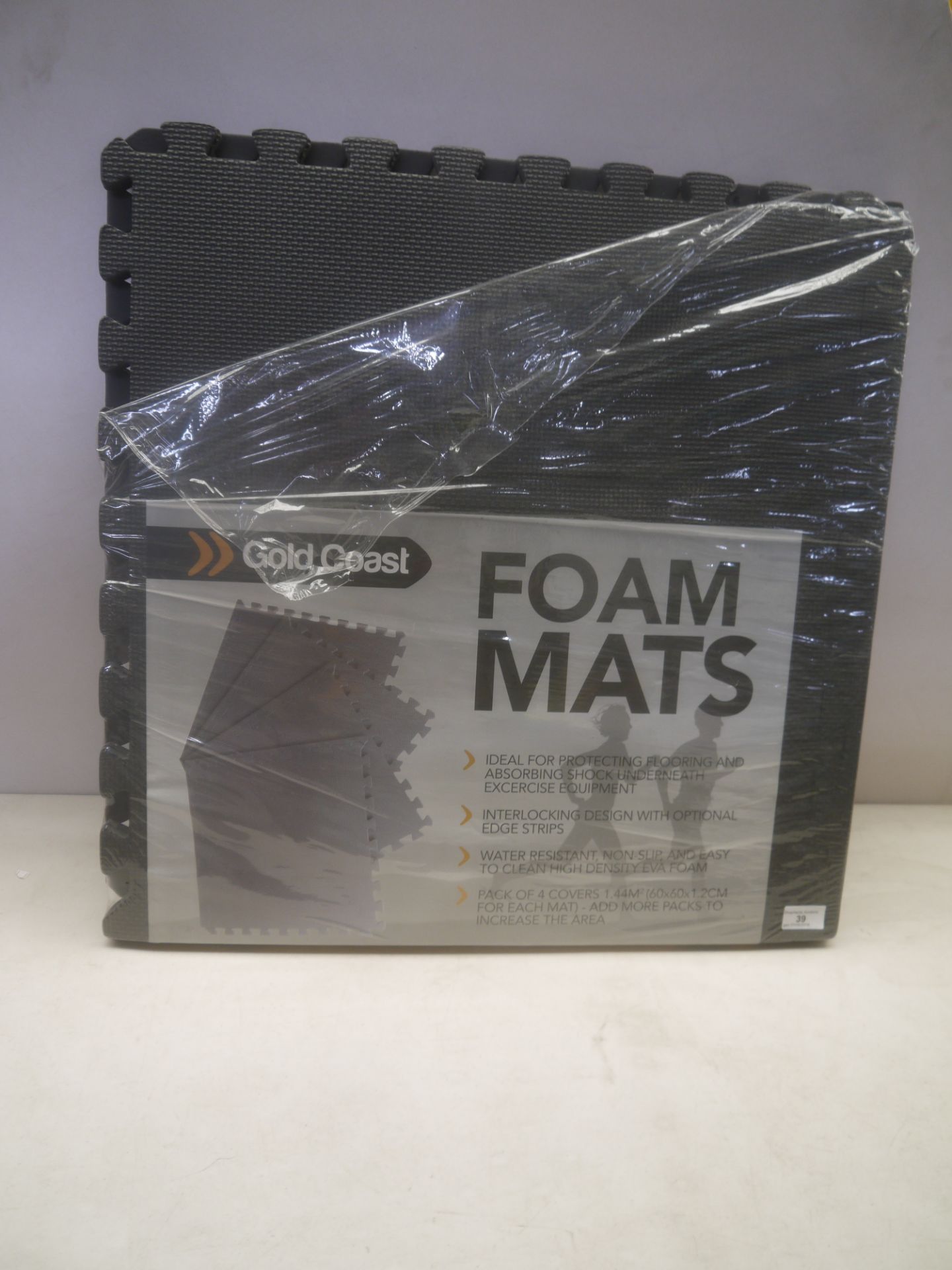 Gold coast foam mats pack of 4 (60x60cm) panels. Appear to be new in packaging.