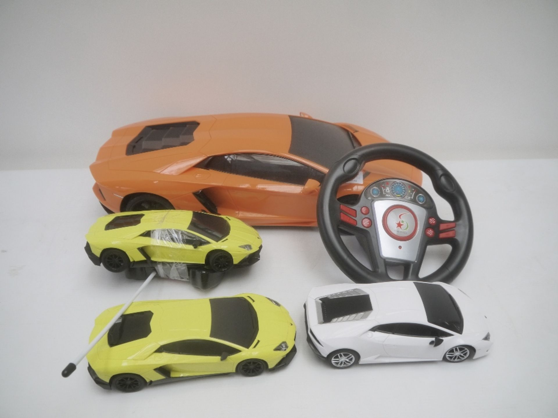 4x Remote Control Cars, only 1 remote.