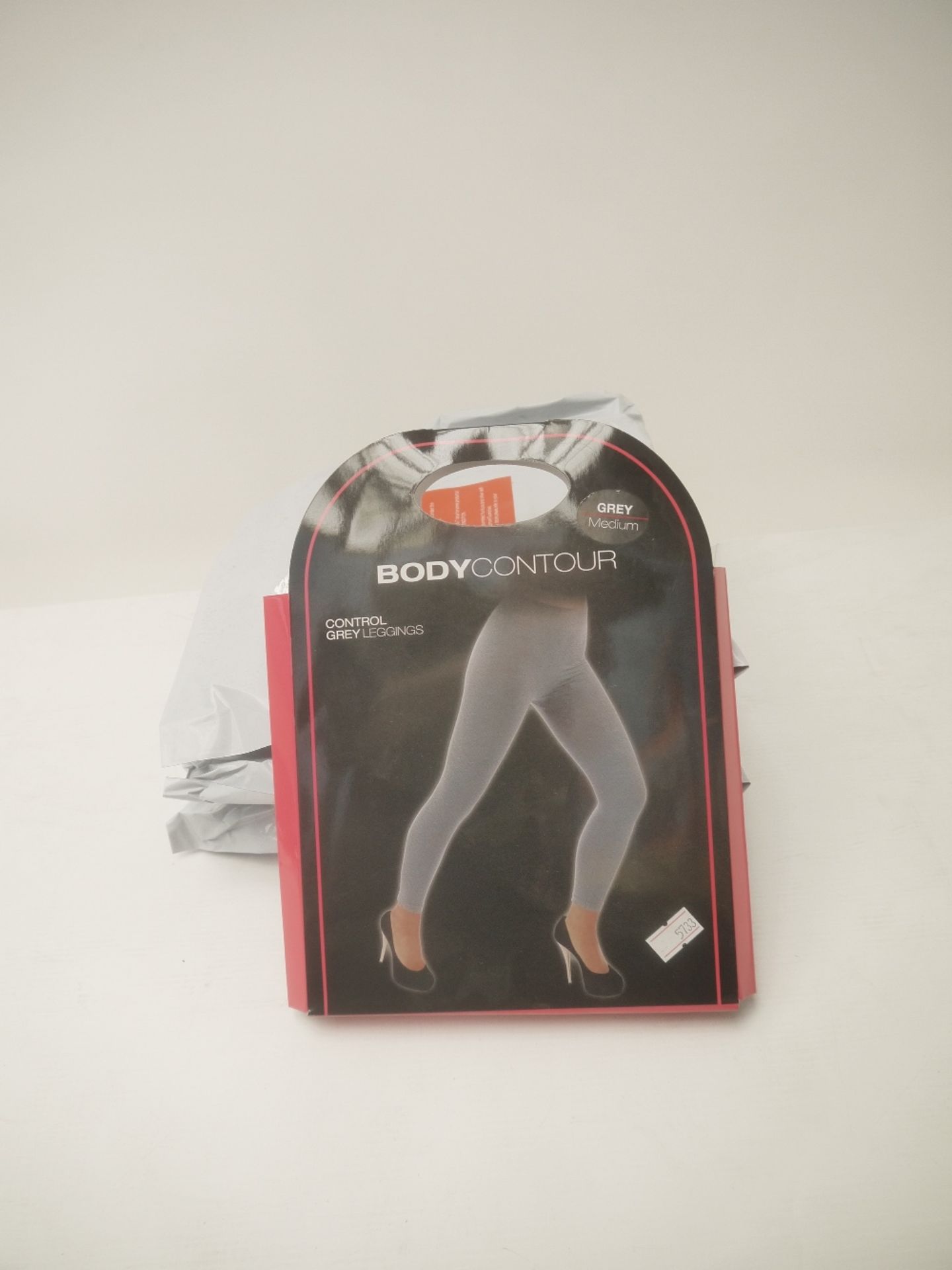 5x BodyContour Grey Leggings in Grey. Size Large. New, in original packaging.