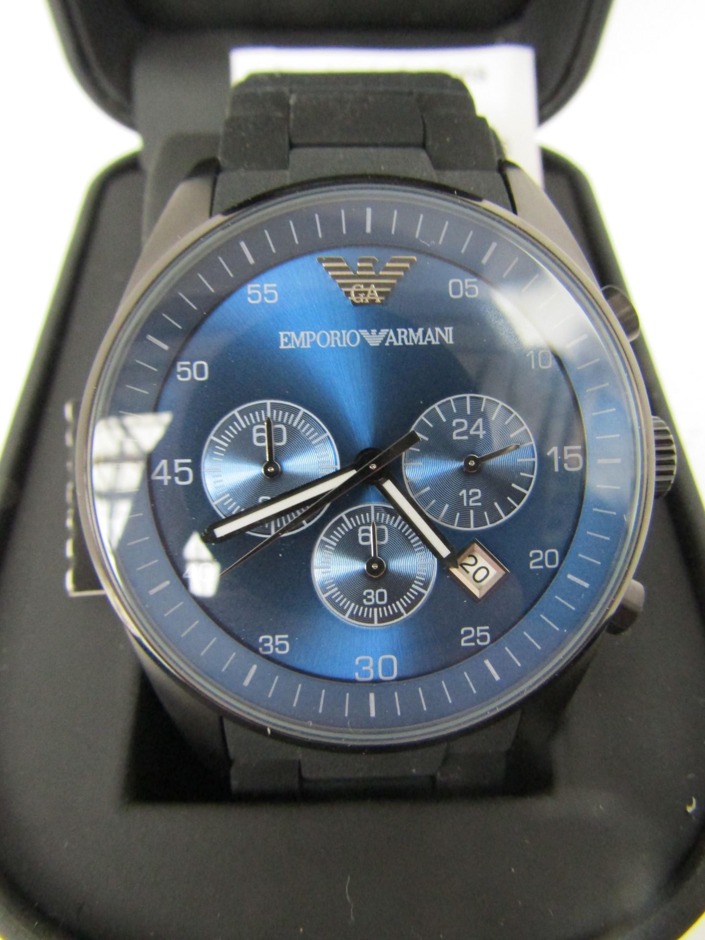 **NO VAT**EMPORIO ARMANI MEN'S CHRONOGRAPH WATCH AR5921 RRP £291 http://www.watchshop.com/mens-