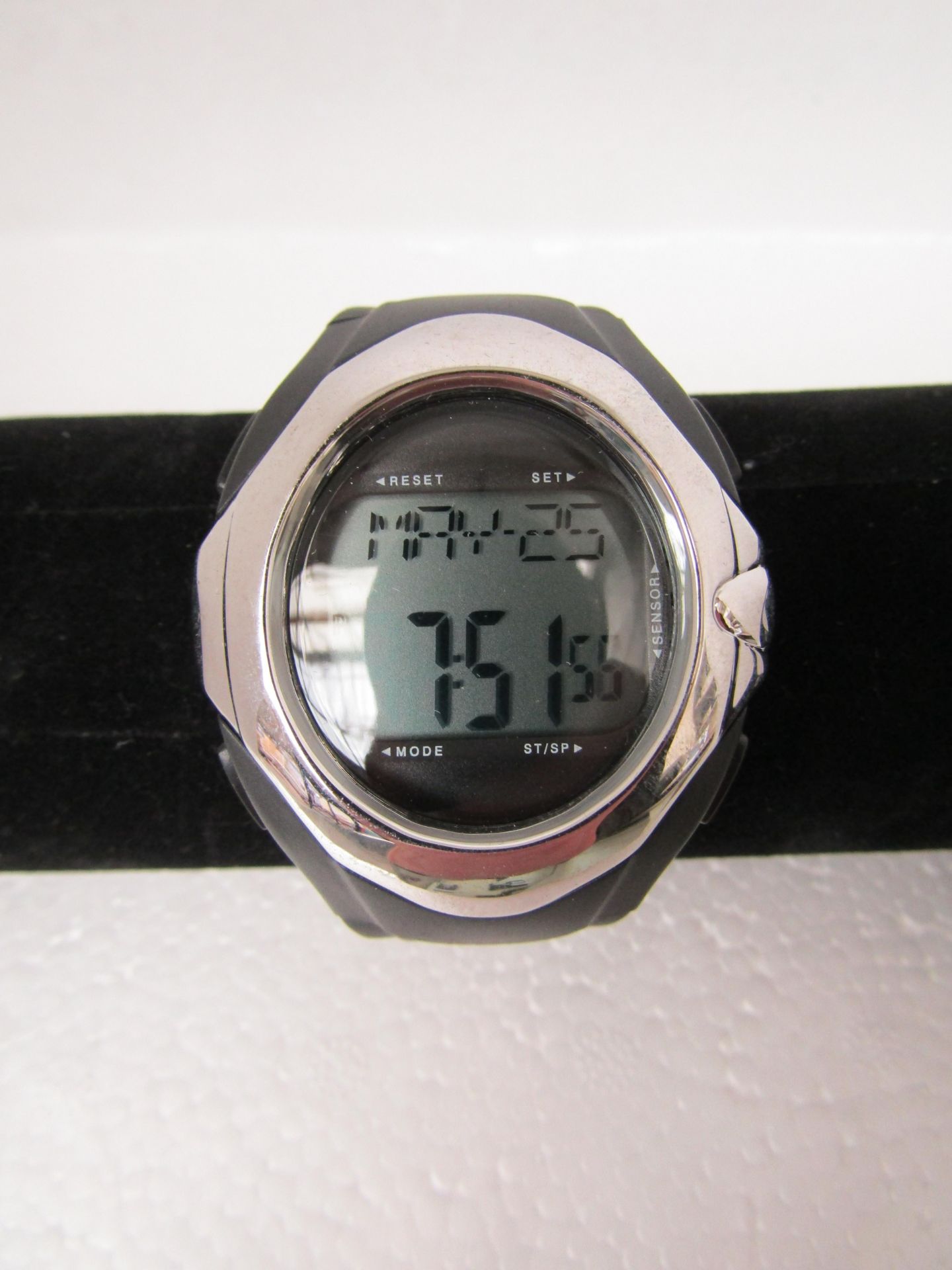 Designer Habitat Pulse rate digital watch, new and working