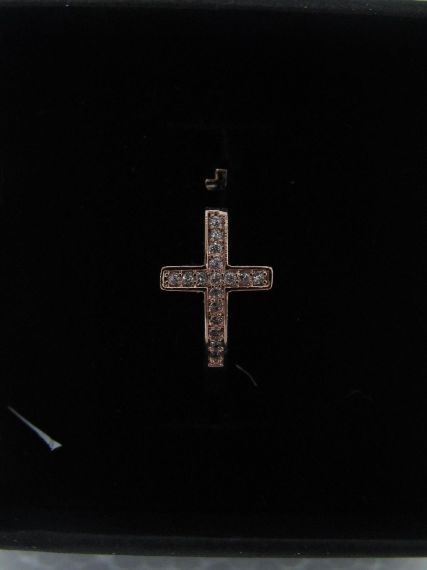 Fifth NYC Rose Gold Plated Crystal Cross Ring set with Swarovski Element Crystals. £60.00 http://