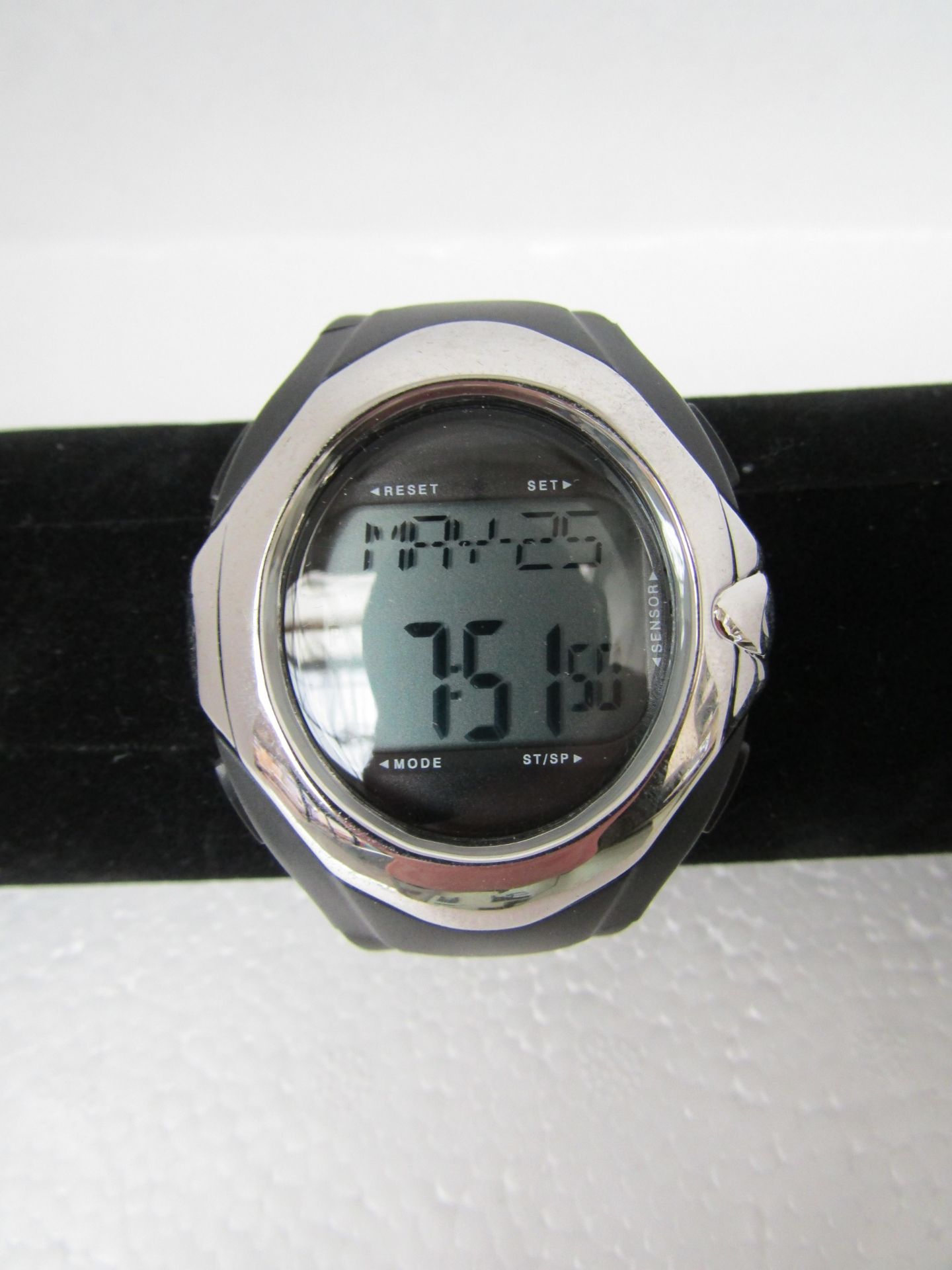 Designer Habitat Pulse rate digital watch, new and working