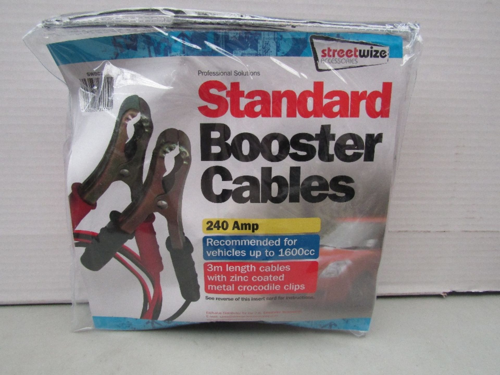 StreetWize 240Amp Standard Booster Cables. New, in original packaging.