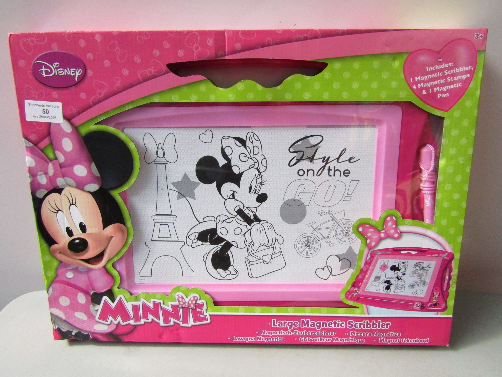 Minnie Mouse Large Magnetic Scribbler. Boxed.