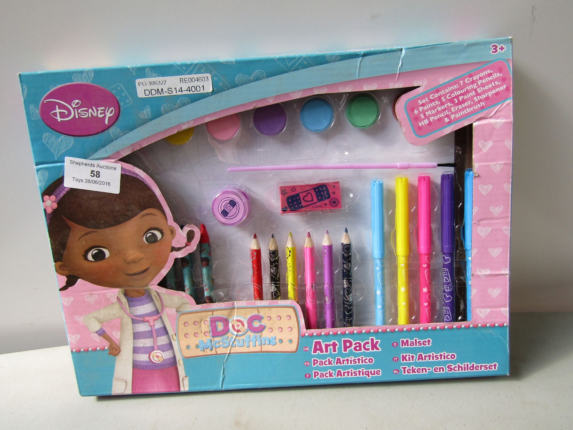 Doc McStuffins Art Pack. Boxed.