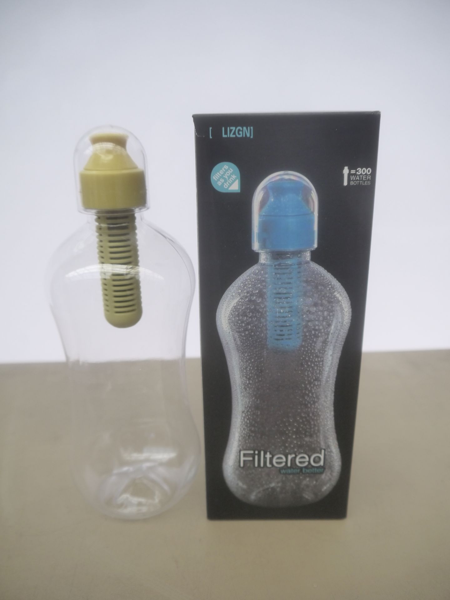 Filtered water Bottle, brand new and boxed, the filter last for 300 full bottles or 2 months and