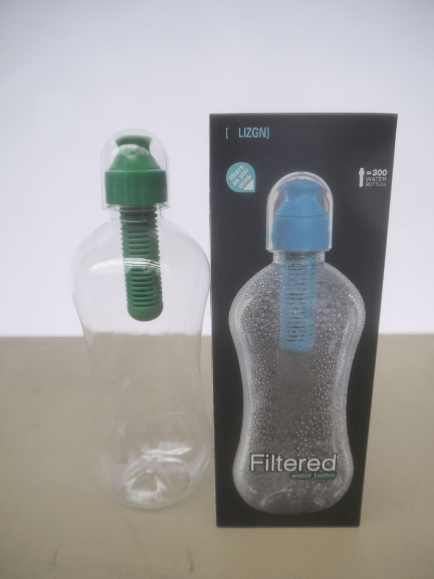 Filtered water Bottle, brand new and boxed, the filter last for 300 full bottles or 2 months and