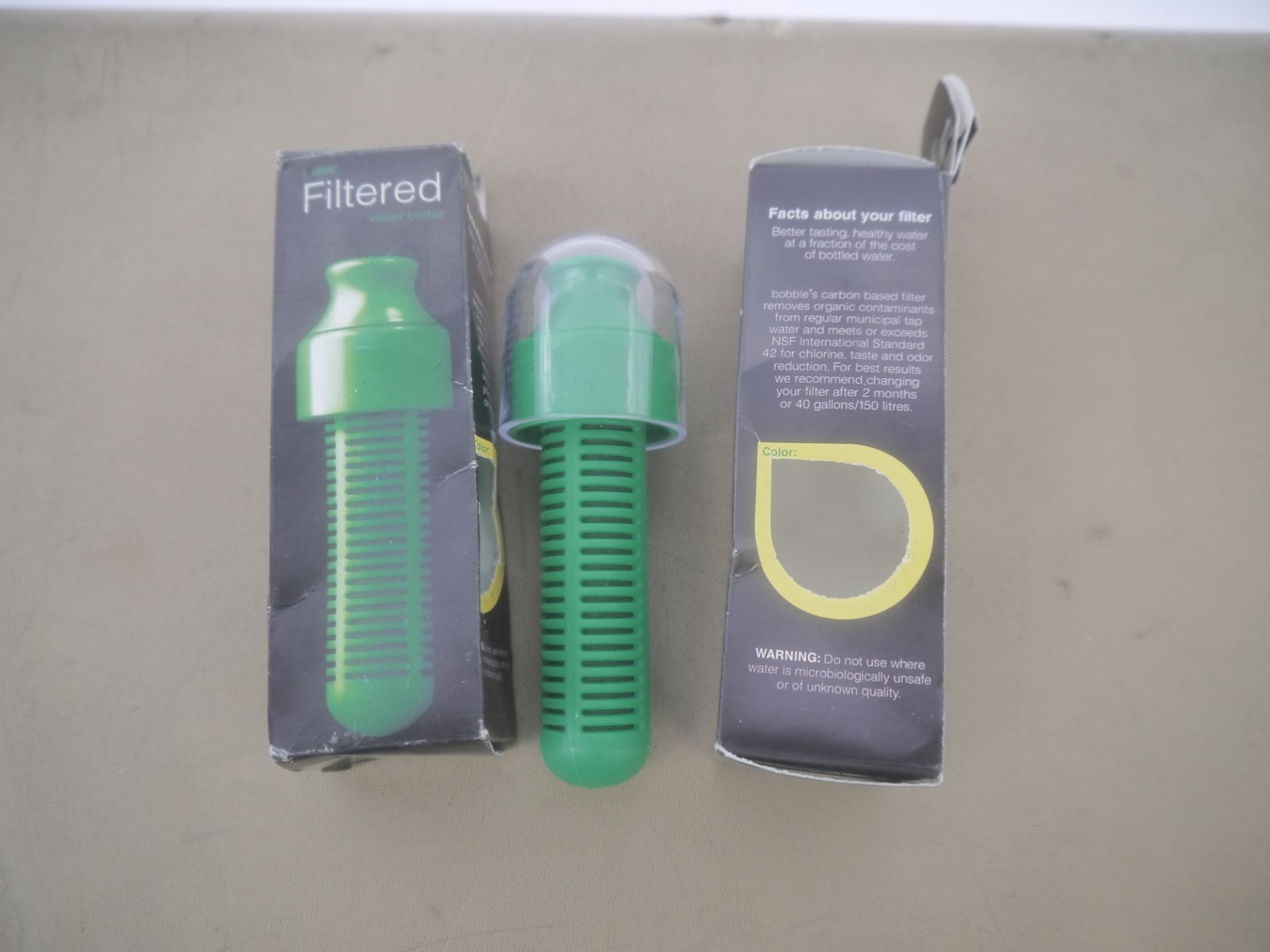 10x Green Filters for filtered water bottles, that's enough filters to provide 1500 full water