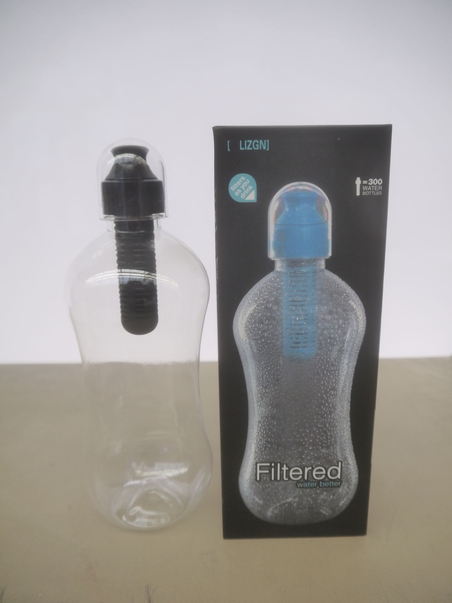 Filtered water Bottle, brand new and boxed, the filter last for 300 full bottles or 2 months and