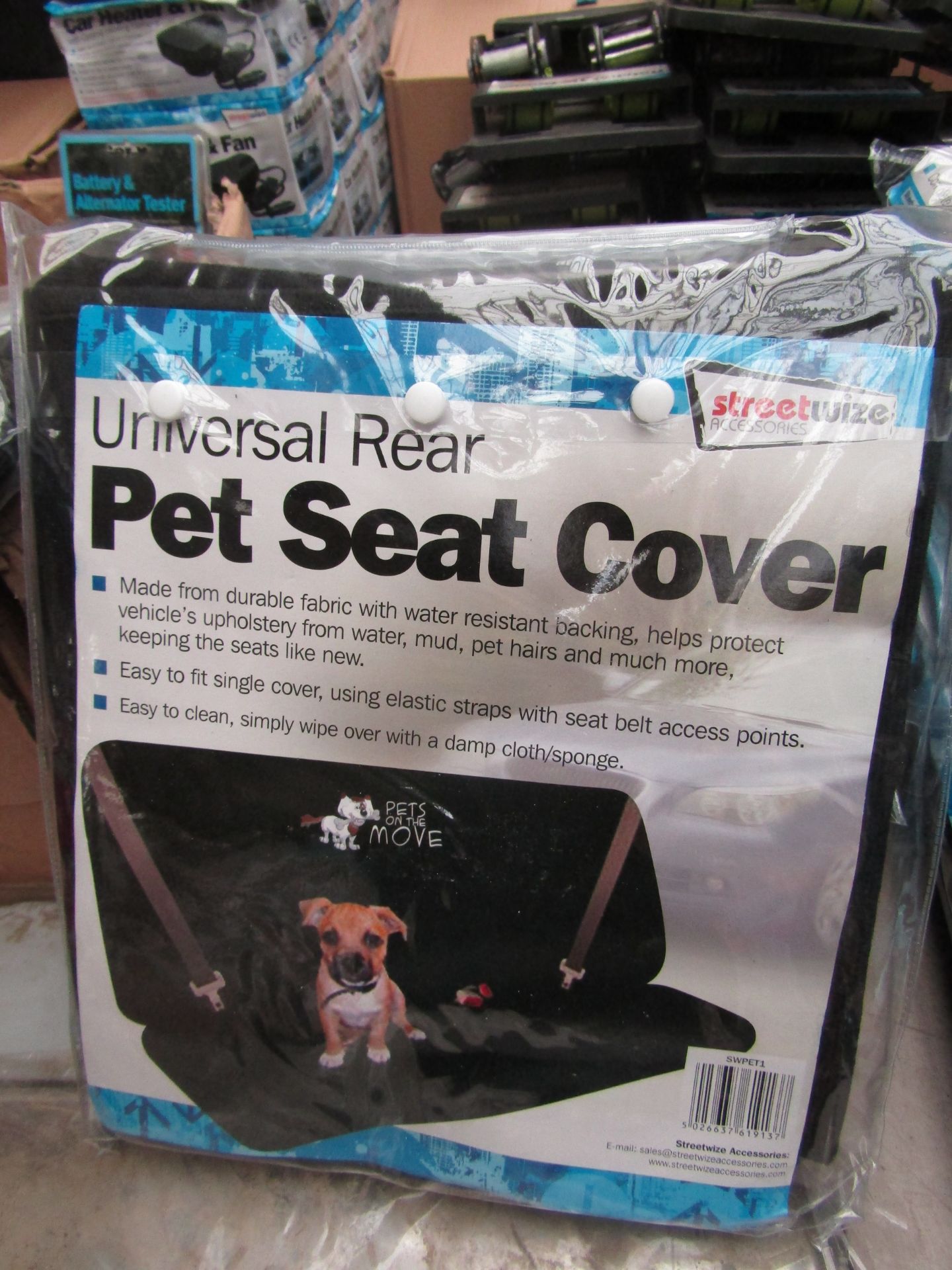 Streetwise Universal Rear Pet seat cover, new in packaging