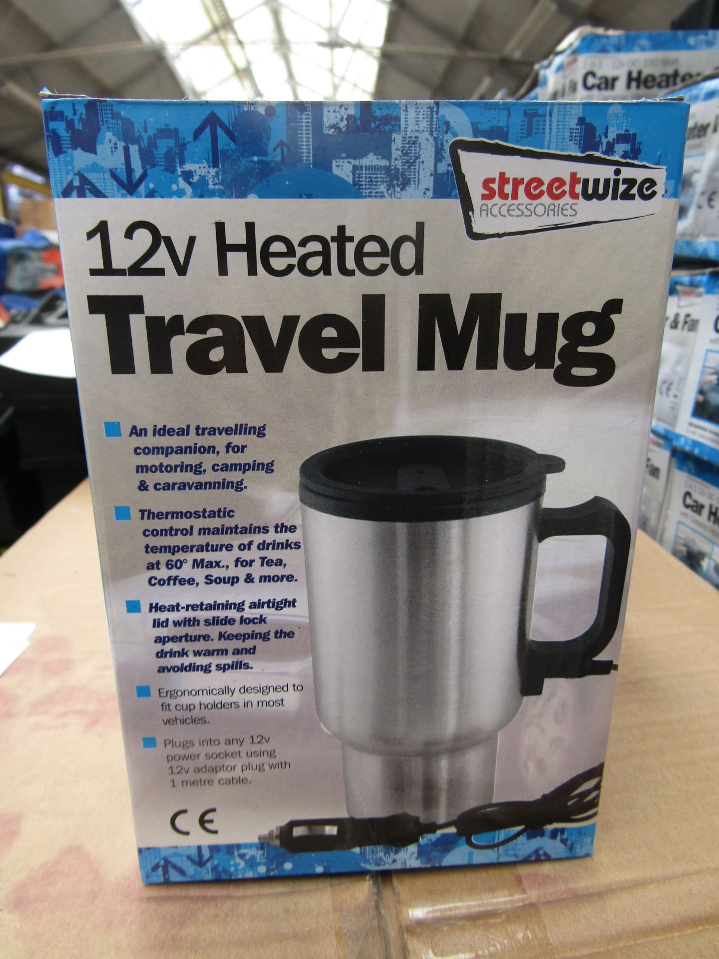 Streetwise 12v Heated travel Mug, new and boxed