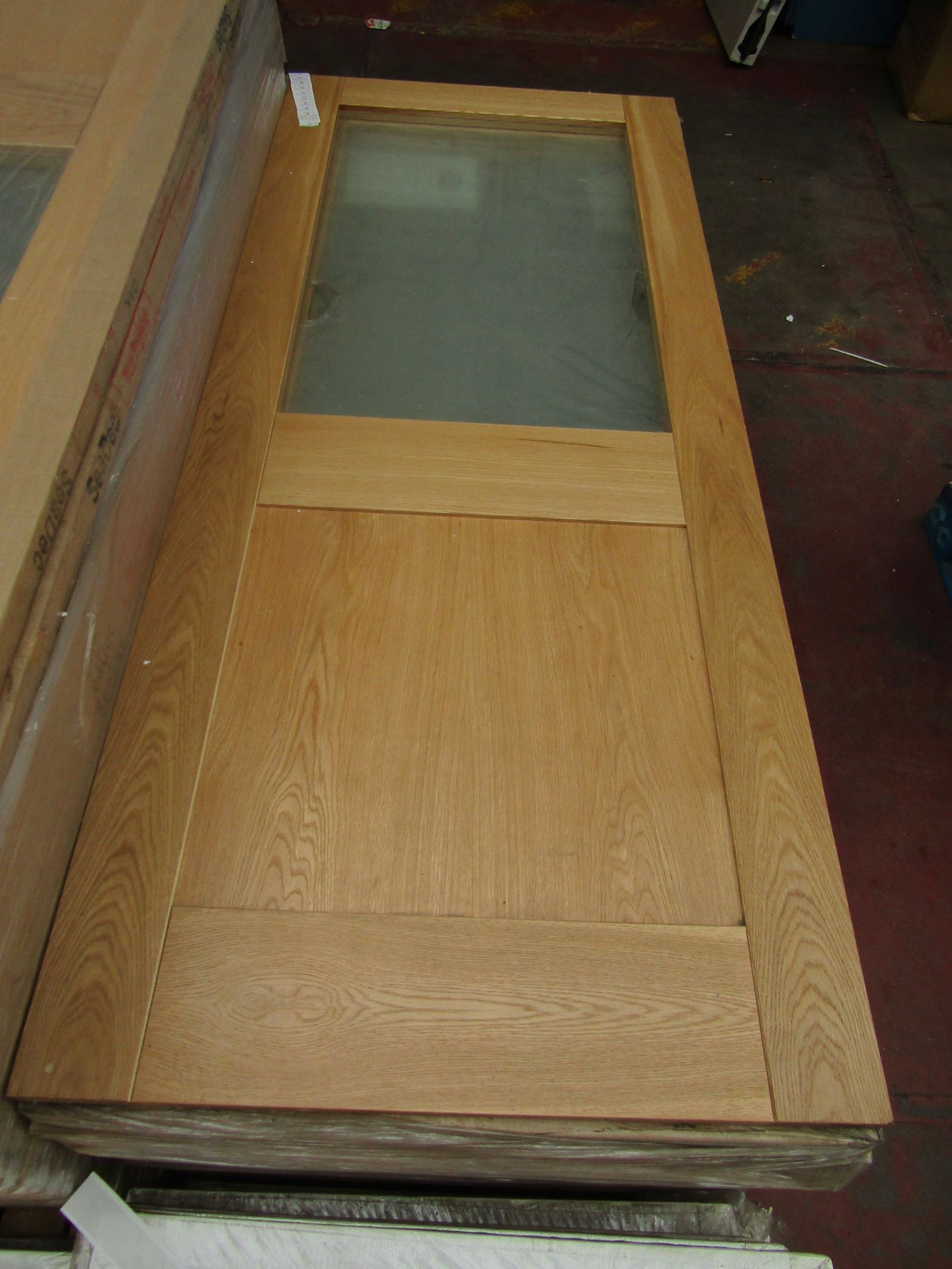 Seadec New England 78 x 33 Clear Glazed Pre Finished to a High Standard Oak Veneer Solid Wood